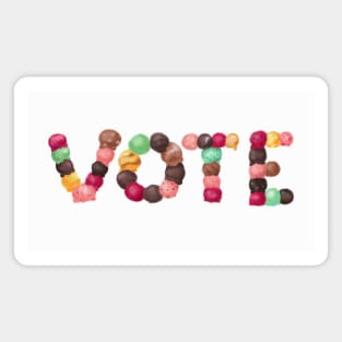 Vote (Ice Cream Scoops) Magnet